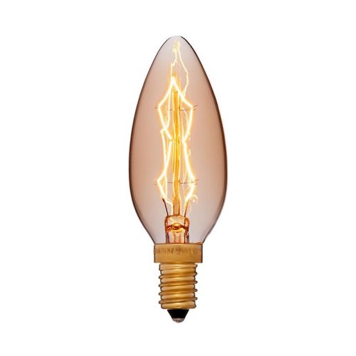 Лампа светодиодная филаментная Ретро Sun Lumen Свеча C35 Е14 220В 4Вт 300Лм 2200K картинка 